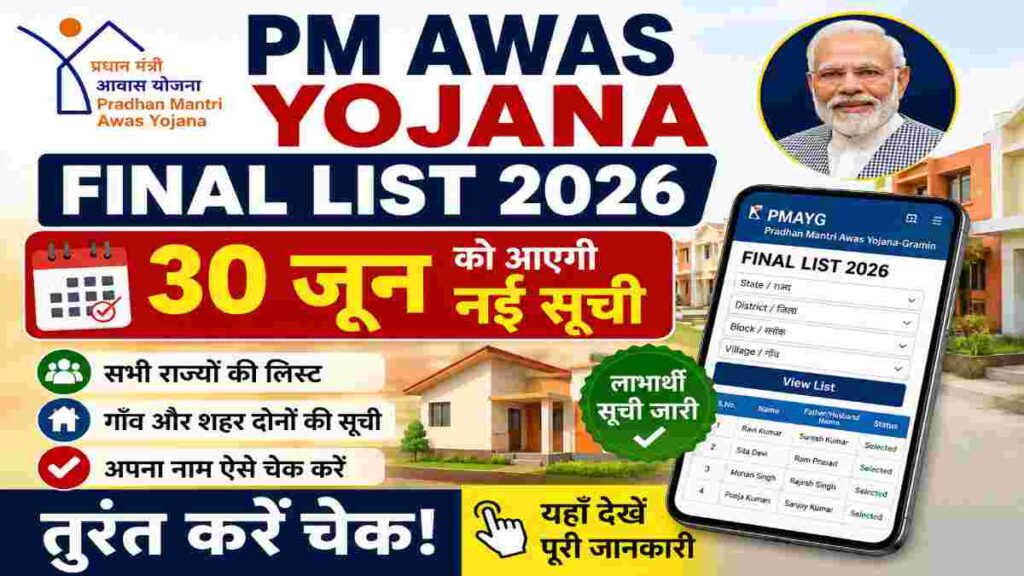 PM Awas Yojana Final List 2026